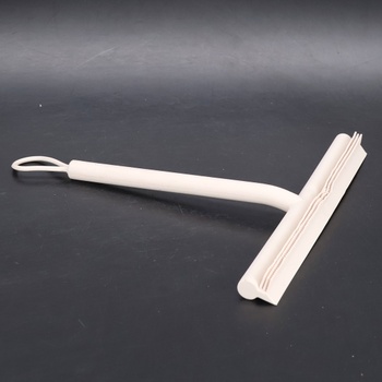 Brabantia - Stierka do sprchy Renew s hákom na dvere - Silikónová kefa a čistiaca utierka na sklo a