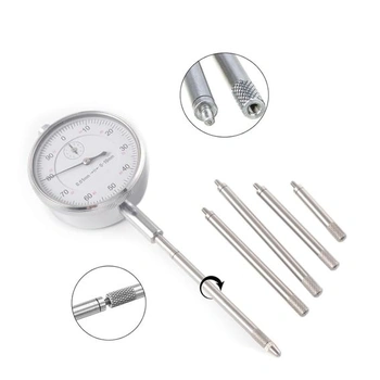 PRATYAHARA Sada 6 predlžovacích tyčí pre úchylkomery, závit M2,5, predlžovacia tyč 10–100 mm,
