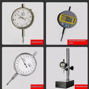 PRATYAHARA Sada 6 predlžovacích tyčí pre úchylkomery, závit M2,5, predlžovacia tyč 10–100 mm,