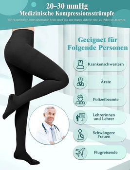 Pančuchy Evolyline EU-HHCS129 3XL kompresný
