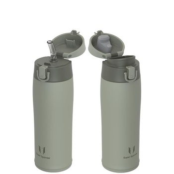 Fľaša na pitie Super Sparrow z nerezovej ocele 18/8 - 500 ml - bez BPA, nepriepustný termohrnček, fľaša