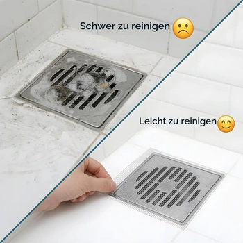 Jednorázový lapač chloupků do sprchy 100 mm x 10 m, samolepicí sítko do sprchového odtoku,