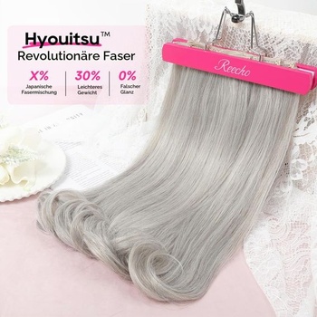 REECHO Clip-in prodlužování vlasů - 4 ks prodlužování vlasů, 40 cm, vrstvený střih, přirozeně