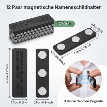 Magnetické sieťky proti hmyzu na okná, 12dielne klipy na sieťky proti hmyzu, Magnety na okná sa