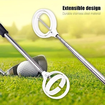 Teleskopický sběrač míčků Aramox Ball Retriever s automatickým uzamykáním, nerezový sběrač