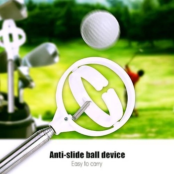 Teleskopický zberač loptičiek Aramox Ball Retriever s automatickým uzamykaním, nerezový zberač
