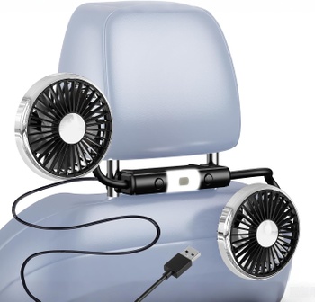 Ventilátor NIFBANG do auta, čierny