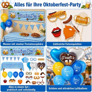 HRX Package 60dielna sada dekorácií na Oktoberfest