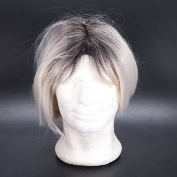 Paruka Webshaiy stříbrná 32 cm