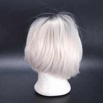 Paruka Webshaiy stříbrná 32 cm