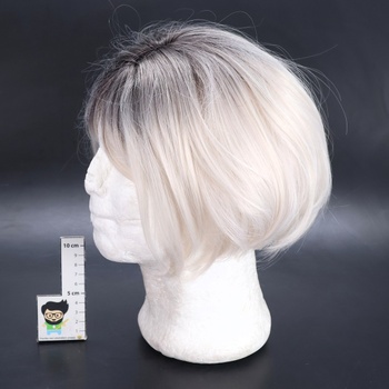 Paruka Webshaiy stříbrná 32 cm