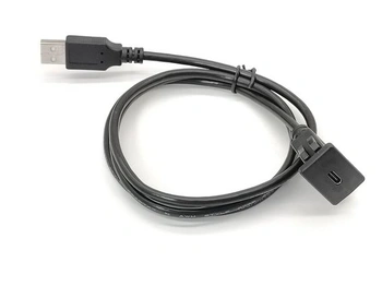 Prodlužovací kabel AUX USB samec-samice, 1 m, pro auto, nákladní auto, loď, motocykl, palubní desku