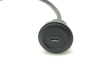 Kulatý prodlužovací kabel Micro-USB na Micro-USB, datový kabel USB, 30 cm, do pouzder