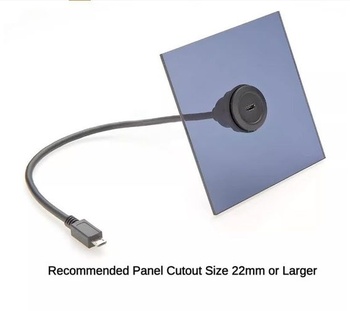 Kulatý prodlužovací kabel Micro-USB na Micro-USB, datový kabel USB, 30 cm, do pouzder