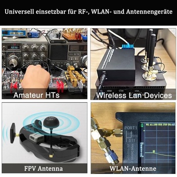 Sada 2 koaxiálnych adaptérov, koaxiálny T-kus SMA samec na duálny SMA samec, RF koaxiálny adaptér,