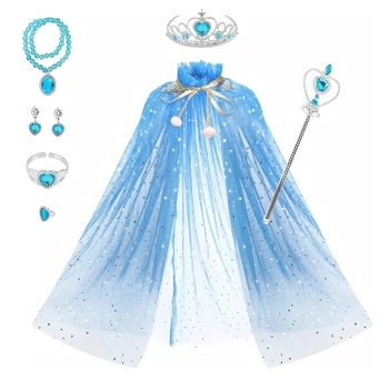 Súprava Pelerína Elsa Frozen so šperkami 8ks