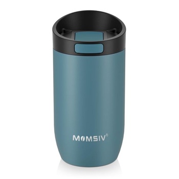 MOMSIV 350ml nerezový izolovaný hrnek na kávu s lisovacím…