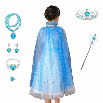 Súprava Pelerína Elsa Frozen so šperkami 8ks