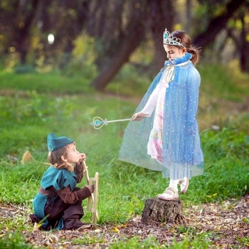 Súprava Pelerína Elsa Frozen so šperkami 8ks