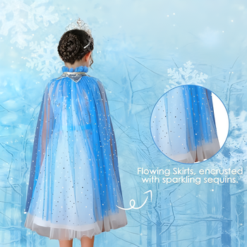 Súprava Pelerína Elsa Frozen so šperkami 8ks