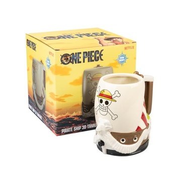 Grupo Erik Krug One Piece Going Merry Ship Pivný hrnček 750 ml Ručne maľovaný - Oficiálne anime