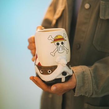 Grupo Erik Krug One Piece Going Merry Ship Pivný hrnček 750 ml Ručne maľovaný - Oficiálne anime