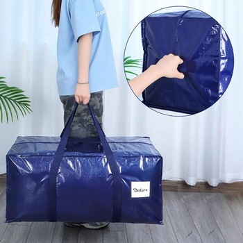 Dntorx 4-balenie 90l sťahovacích tašiek, veľké úložné tašky, modré