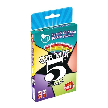 Goliath Give Me 5! Kartová hra pre vek 12 a viac hráčov, doskové hry pre 2 a viac hráčov Cestovné