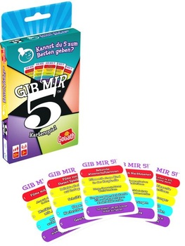 Goliath Give Me 5! Kartová hra pre vek 12 a viac hráčov, doskové hry pre 2 a viac hráčov Cestovné
