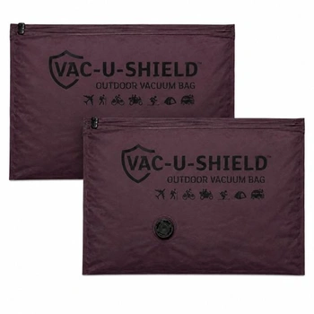 Vonkajšie cestovné vákuové vrecká Vac-U-Shield, balenie 2 kusov, červené 45 x 34 cm, odolné proti