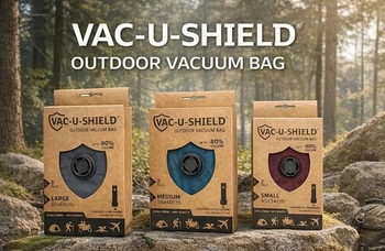Vonkajšie cestovné vákuové vrecká Vac-U-Shield, balenie 2 kusov, červené 45 x 34 cm, odolné proti