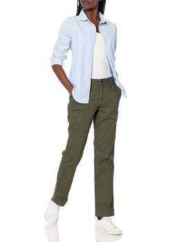 Dámske chino nohavice slim fit rovných nohavíc Amazon Essentials z strečového kepru, veľkosť 42,