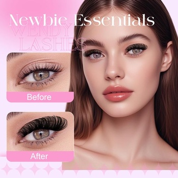 Riasy WENDY LASHES Wimpern Extensions 200D, zmiešané, 10-18 mm, Schwarz D-Curl WD-200D