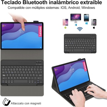 Bezdrátová klávesnice IVEOPPE pro Lenovo Tab M10 HD 2.G
