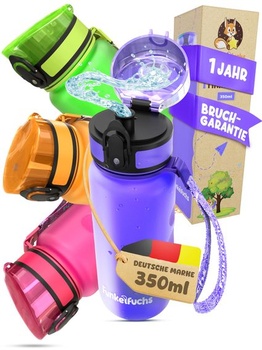 Funkelfuchs® - Detská fľaša na pitie - 350 ml, fialová -…