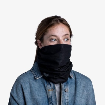 Buff Unisex nákrčník Polar obojstranná multifunkčná šatka (1 balenie) jedna veľkosť čierna/priesvitná