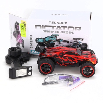Auto na diaľkové ovládanie Tecnock, mierka 1:18, RC auto s pohonom 2 kolies (2WD) s rýchlonabíjaním