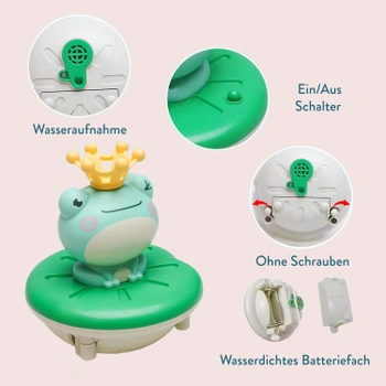 Plovoucí žabka SPITZER TOYS s fontánou 15cm