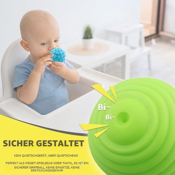 6 texturovaných míčků Caterbee, vícebarevné