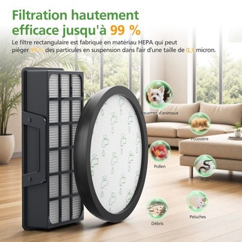 Balenie 2 HEPA filtrov kompatibilných s vysávačmi Rowenta Cyclonic X-Trem Power RO6984EA RO6941EA
