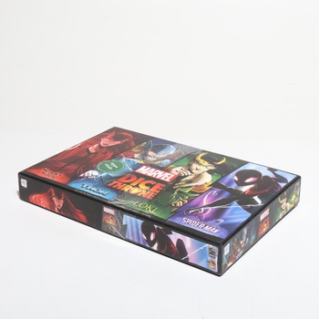 USAopoly The OP Marvel Dice Thron: 4-Hero Box (Spiderman vs. Scarlet Witch; Loki vs. Thor) -