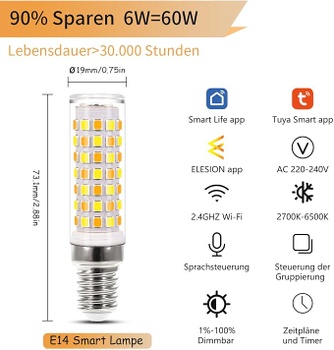 Smart LED žiarovka I-SHUNFA 2 kusy