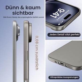 Púzdro X-level pre iPhone Air, tenké mäkké púzdro, šedé pre iPhone Air