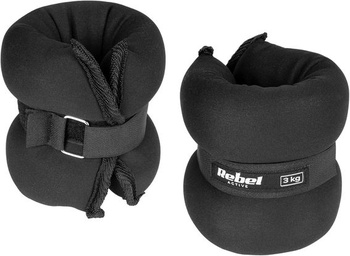 Pouta Rebel Electro 2x 3 kg, neoprenová závaží na zápěstí a kotníky, nastavitelná závaží se suchým