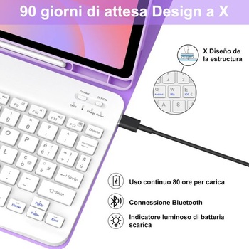 Ochranné puzdro IVEOPPE pre Samsung Galaxy Tab S10 Lite/S9 FE/S10 FE 10,9 palca/S9 11 palcov,