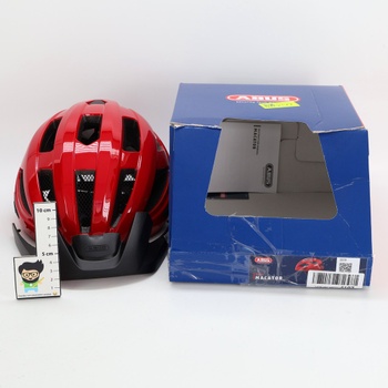 Cyklistická helma ABUS 87222, červená (Blaze Red), M (52-58 cm)