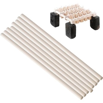 Súprava 8 závesných vypaľovacích tyčí z keramických šperkov BENECREAT, 10x0,3cm závesná vypaľovacia tyč