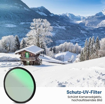 PROfezzion Slim UV filter 55mm ochranný filter pre Nikon D3500 D3400 D5600 so sadovým objektívom AF-P