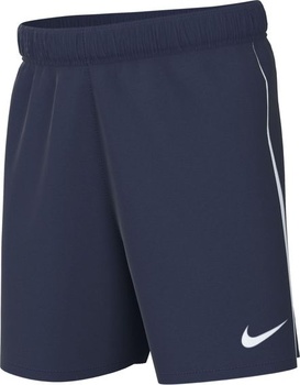 Pletené futbalové kraťasy Nike Dri-FIT League 3 pre staršie deti, DR0968 tmavo modrá/biela/biela M
