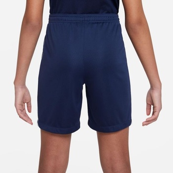 Pletené fotbalové kraťasy Nike Dri-FIT League 3 pro starší děti, DR0968 tmavě modrá/bílá/bílá M